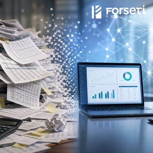 Spreadsheets transferring to a computer. 